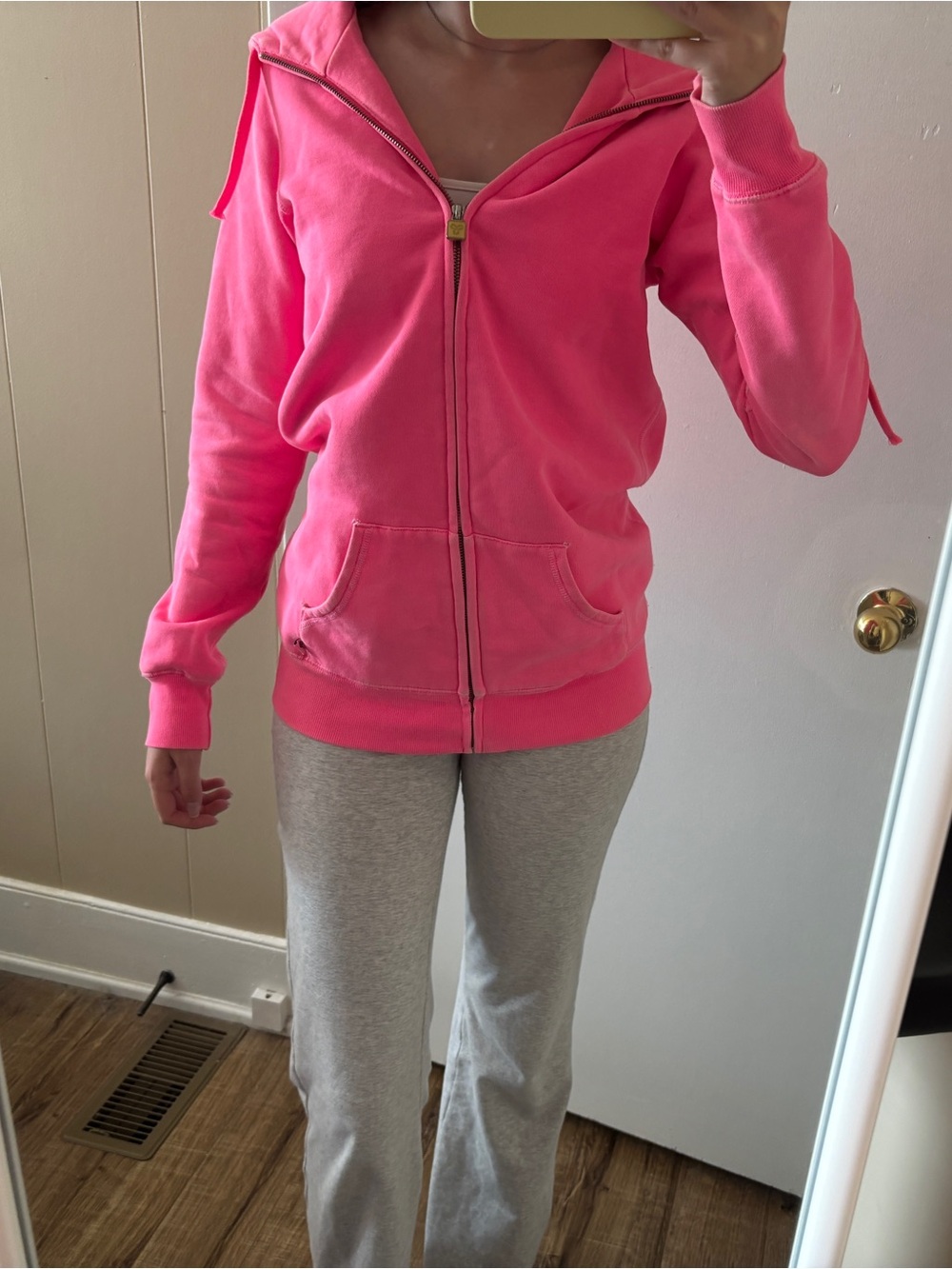 TNA Hot Pink Zip-Up Hoodie